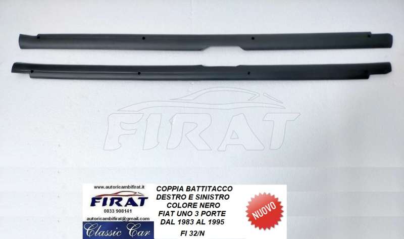 BATTITACCO FIAT UNO 3 PORTE DX E SX NERO